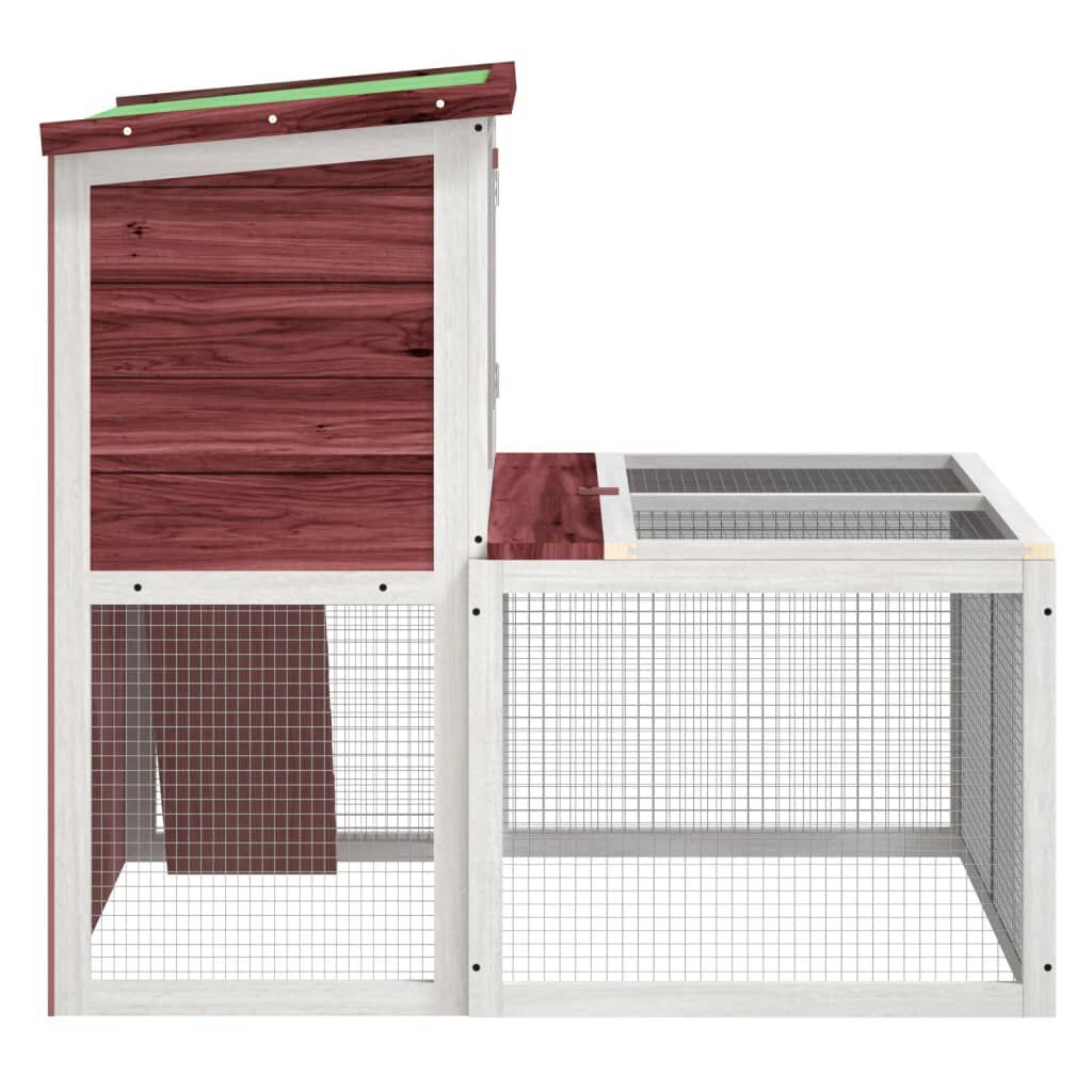 vidaXL Mocha Hutch 102x90x84.5 cm Solid Pine Wood