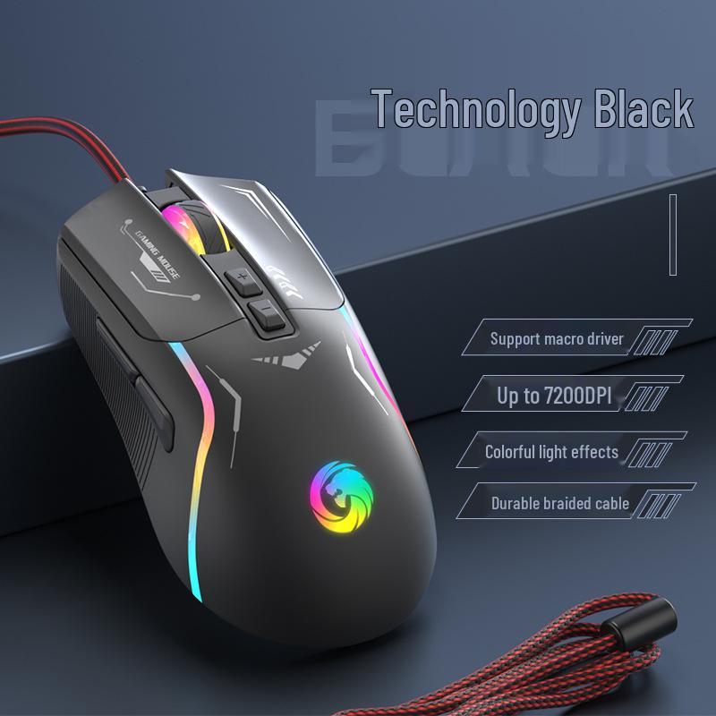 

Проводная киберспортивная мышь для трансграничной торговли: Механическое макропрограммирование для компьютеров и ноутбуков