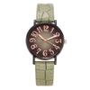 Crocodile Pattern Shockproof Leather Strap Women's Quartz Wristwatch: Versatile Fashion Accessory for Students