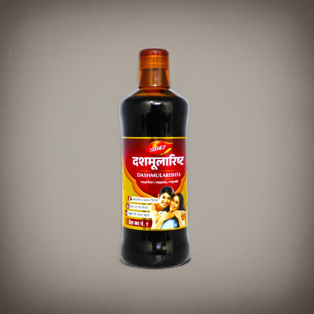 Dabur Dashmularishta 450ml Women’s Post-Delivery Health Tonic for Strength Stamina Recovery