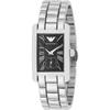 AR0157 Black Metal Silver Women's Quartz Watch AR0157
