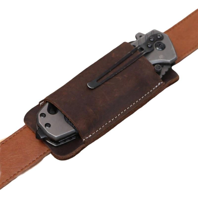Multifunctional Outdoor Tool Belt Holsters Leather Waist Hanging Tool Cutter Cover Compact Draw Cutter Carriers Enduring