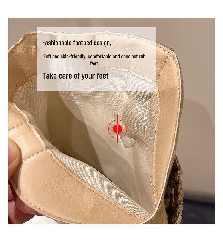 Women's Retro Post-Apocalyptic Western Tassel Boots – 2025 Autumn/Winter Long Slouchy Mid-Calf Style