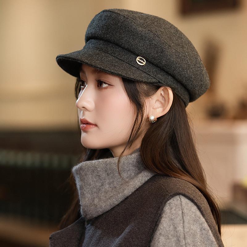 Bweeberry Beret Hat For Women Winter Fashion Windproof Warm Polyester Casual Style