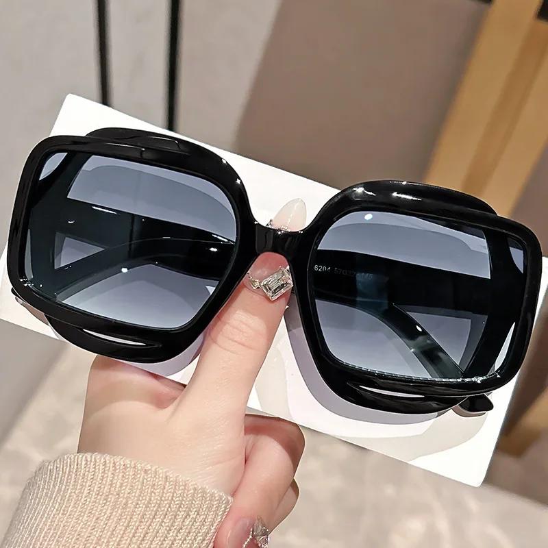 New Women Large Square Sunglasses Fashion UV400 Anti Glare Colorful Cool Glasses Outdoor Men Eyewear Goggles