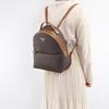 Michael Kors Mk Valerie Vintage Logo Print Canvas Backpack Women backpack Brown 30F2G9VB2B-BRN/ACORN