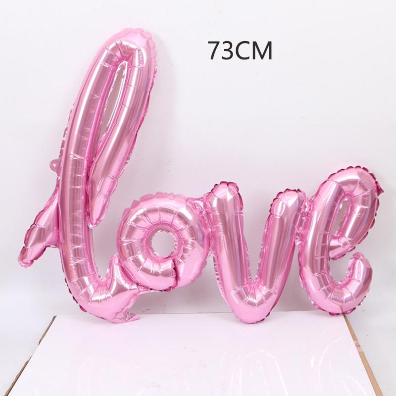 LOVE Letter Foil Balloon Lipstick Red Lip Foil Balloon Anniversary Wedding Valentine's Day Birthday Party Decoration Bridal Ball