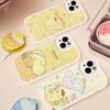 Cartoon P-Pompompurins Cute Leather Phone Case For IPhone 16 15 14 13 12 11 Pro Max Plus Shockproof Cover