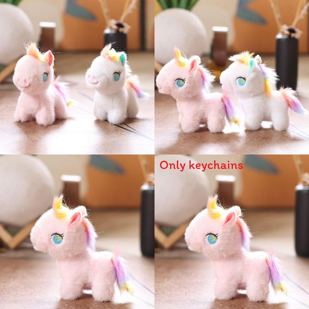 Adorable Horse Plush Doll With Pp Cotton Filling For Backpack And Keyring Use