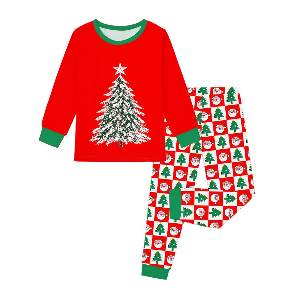 Motedress for barn Skjørt Rund hals Langermet topp Bukser