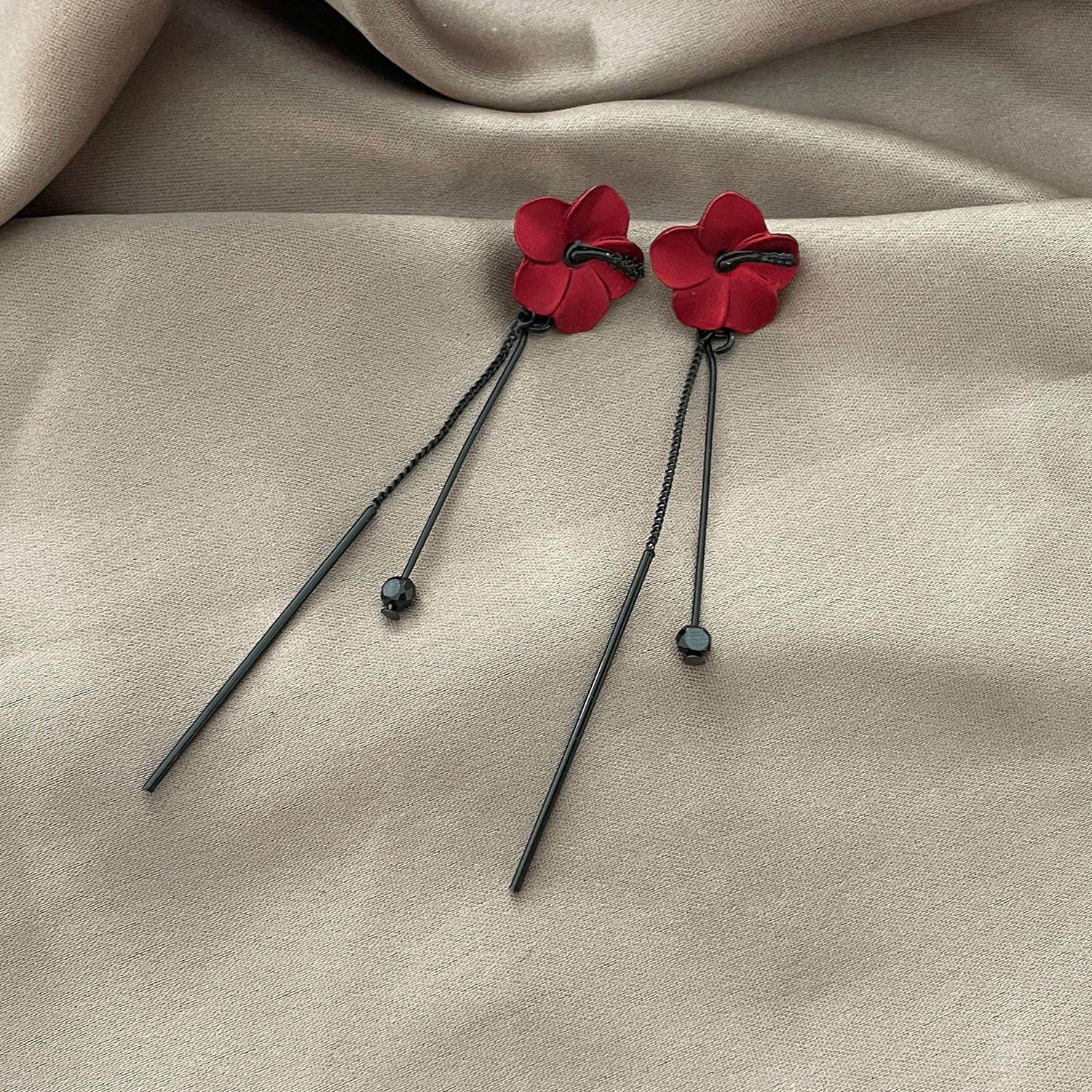 

2 шт. женские модные креативные серьги-кисточки с цветами, серьги, серьги, циркон, подходят для свиданий, вечеринок, праздников, подарки