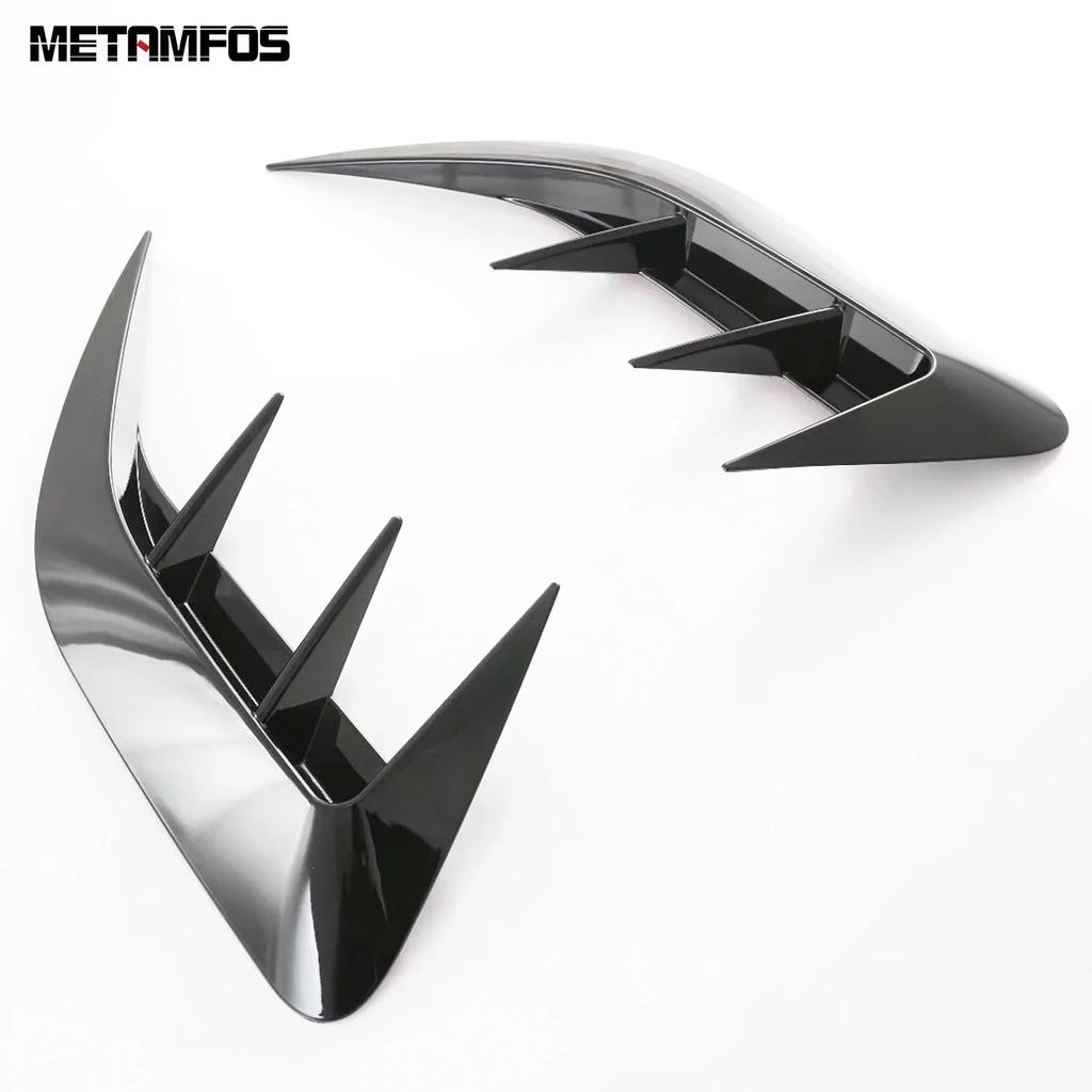 Rear Bumper Grille Spoiler Air Vent Outlet Trim For Lexus NX 250 350 350H 450H -2024 2025 Chrome Accessories Car Styling