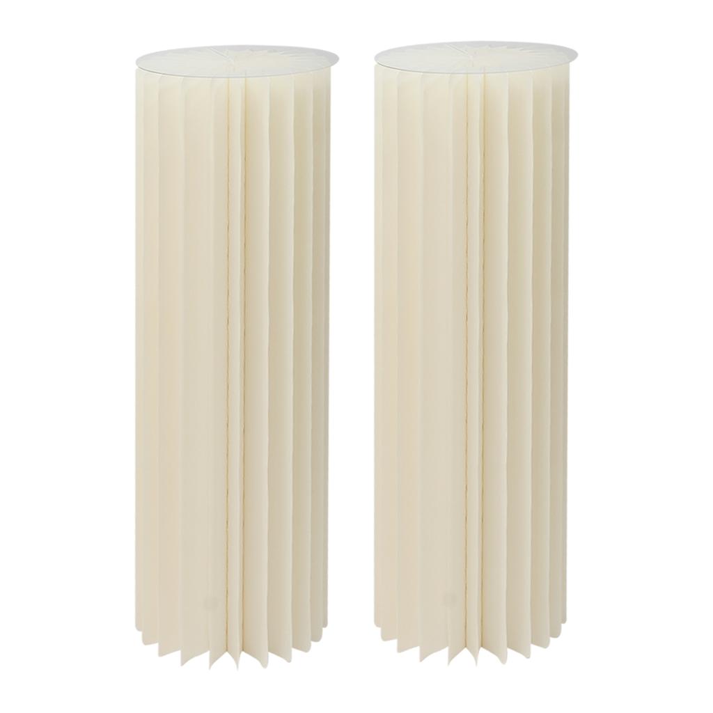 2PCS Cardboard Flower Stands Holder Cylinder Modern Wedding Decor 110lbs Load Bearing for Bouquet Cake Display Party Anniversary