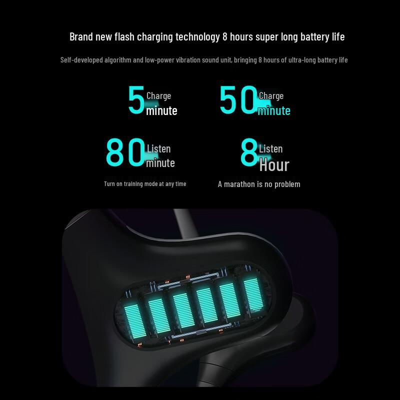 MOJAWA Run Plus Open-Ear Bone Conduction Bluetooth Headphones