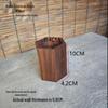 Black Walnut Solid Wood Pen Holder: Creative Storage Box for Office or Tea Ceremony Accessories