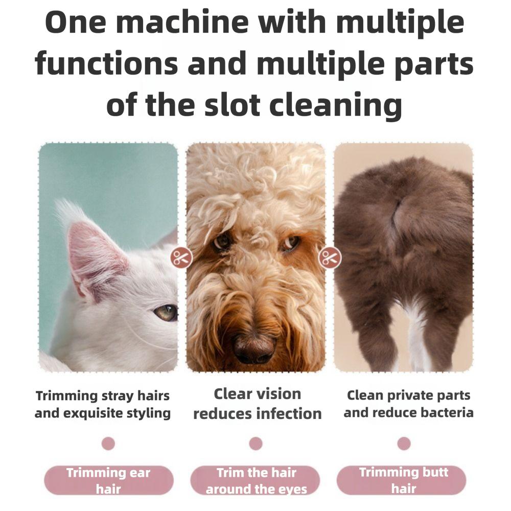 with Led Light Dog Hair Trimmer Rechargeable Waterproof Pet Foot Hair Trimmer Pet Care Supplies Electric Pet Shaver