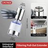 Universal 360° Rotatable Kitchen Faucet Filter Extension Pull-out Tap Purifier Water Saving Sprayer Head Splash-proof Nozzle