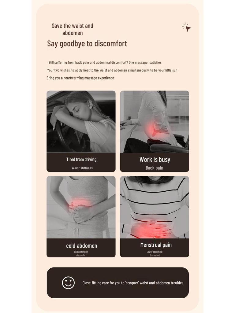 Cross-Border Waist Belt: Fat Reduction, Menstrual Heating, and Abdominal Massage
