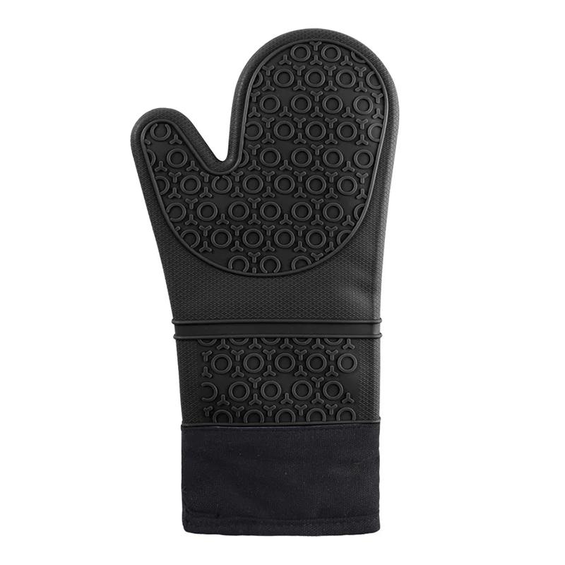 

Lengthen Silicone Oven Gloves Heat Resistant Baking Gloves Non-Slip Microwave Oven Mitt Cooking Glove for Kitchen Barbecue Mitts