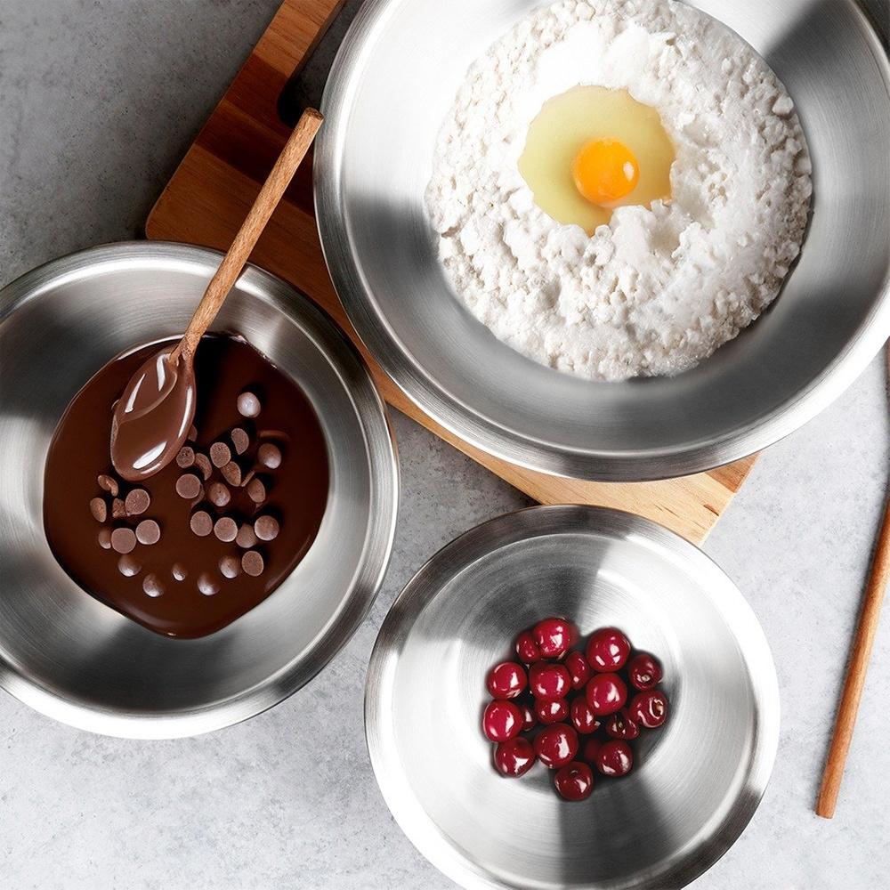 Thermal Steel Kitchen Bowl for Serving Dishes and Salads 20 Cm 1.5 L