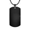 Stainless Steel Military Plate Collar Dogtag ID Pendant Necklace For Men Blank Army Ketting Soldier Mirror Polished
