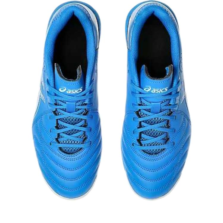 Asics Calcetto WD9TF Comfortable Fashion Trendy Versatile PU Leather Soccer Shoes Men sneaker Blue 1113A038-400