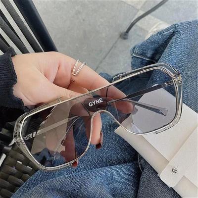 Occhiali da sole monoblocco Occhiali da sole con montatura completa per la guida Anti-UV Occhiali con montatura grande Accessorio di moda non polarizzato