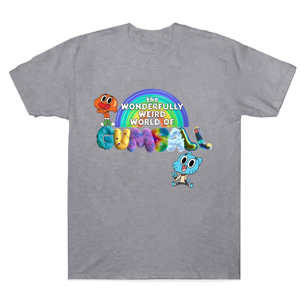 The Wonderfully Weird World of Gumball T Shirts New Trends World of Gumball Men Women Tees Summer Cotton Breathable T-shirts Y2K