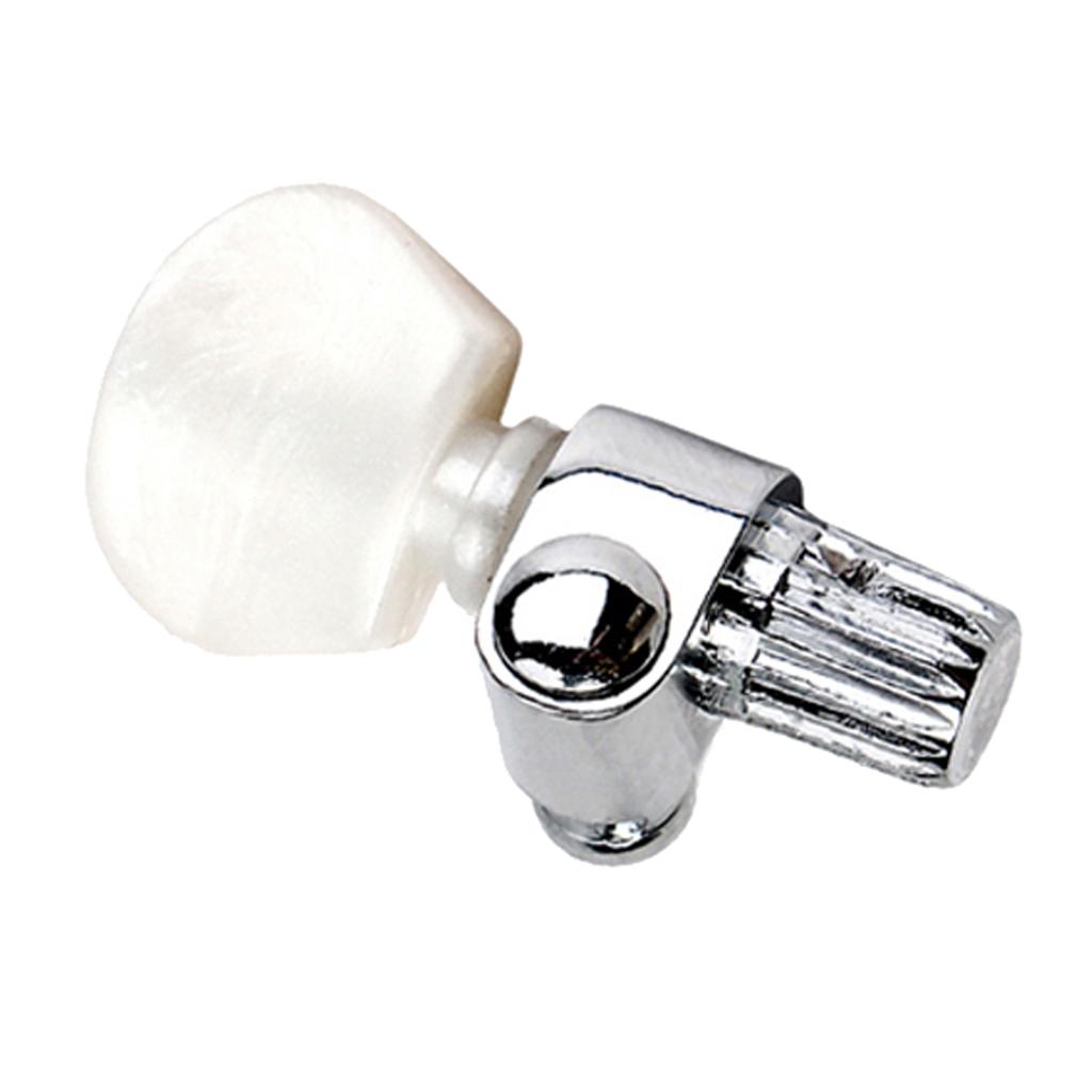 Banjo Tuning Pegs 5th String Geared Tuner Zinc Alloy Machine Heads for Banjo Ukulele and Five String Banjos серебряный