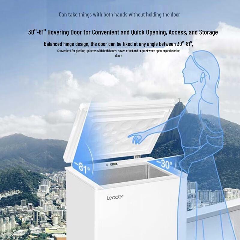 Haier 100L Chest Freezer with Wheels CN plug (adapter included)