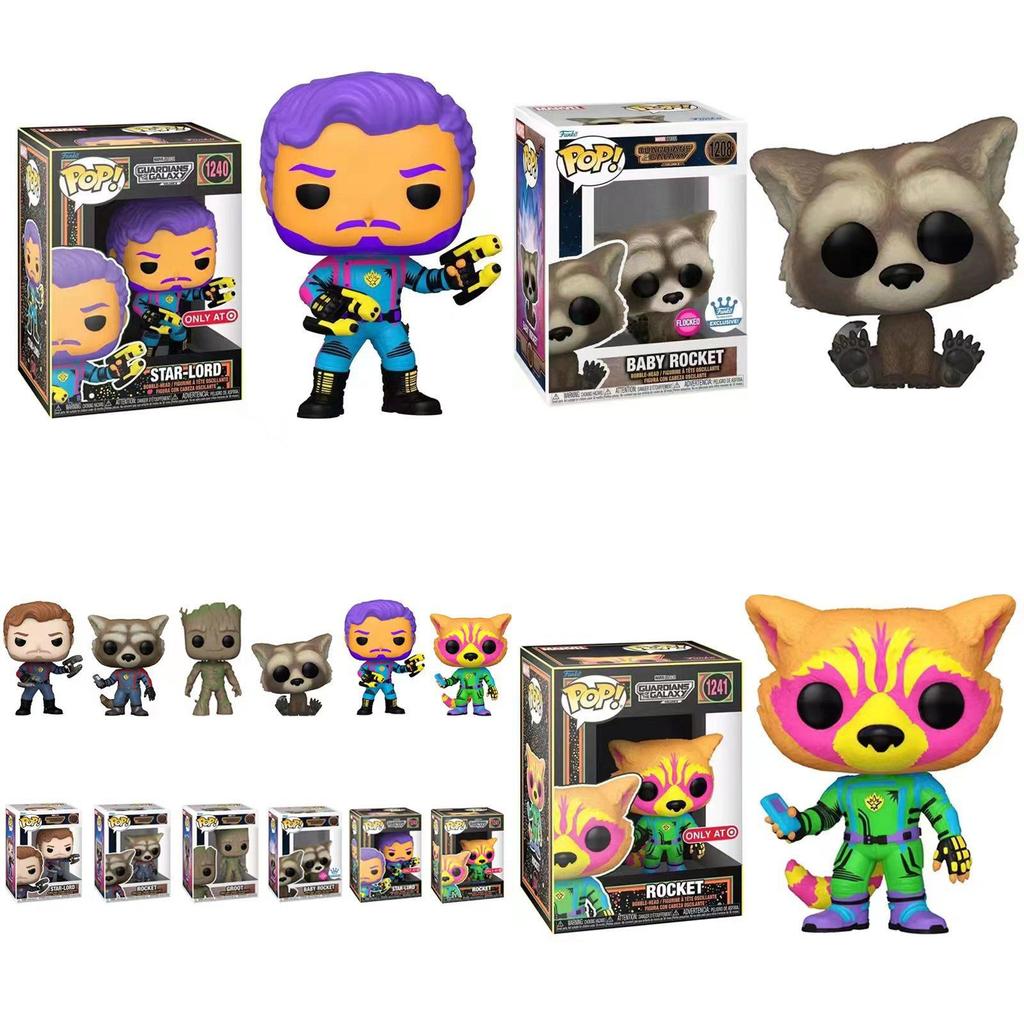 Pvc Material Guardians Of The Galaxy 3 Figures Rocket And Groot Pops