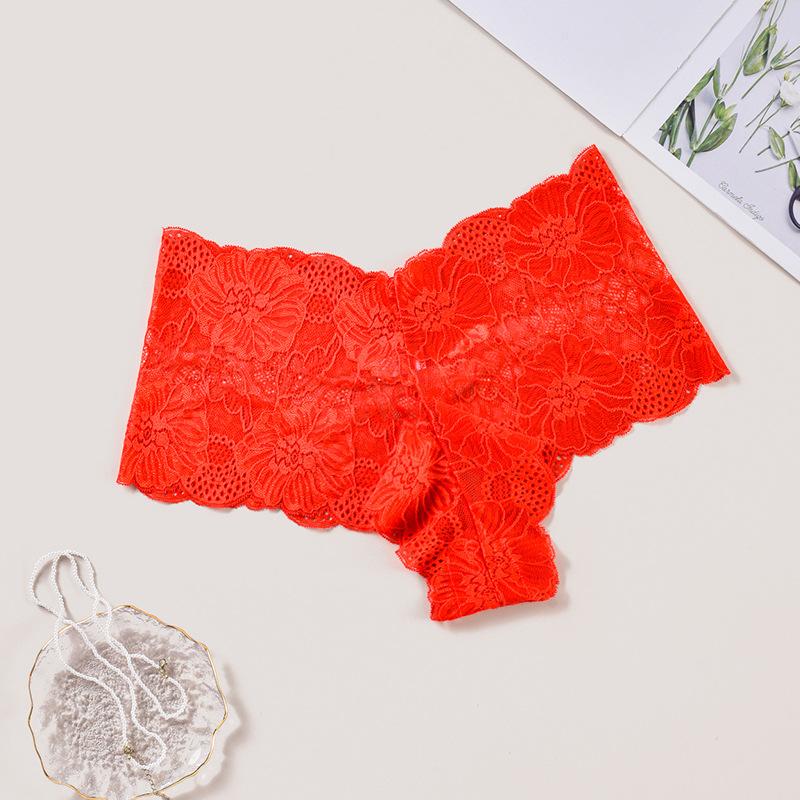 CFSC Women's Large Size Underwear Solid Color Print Lace Underwear