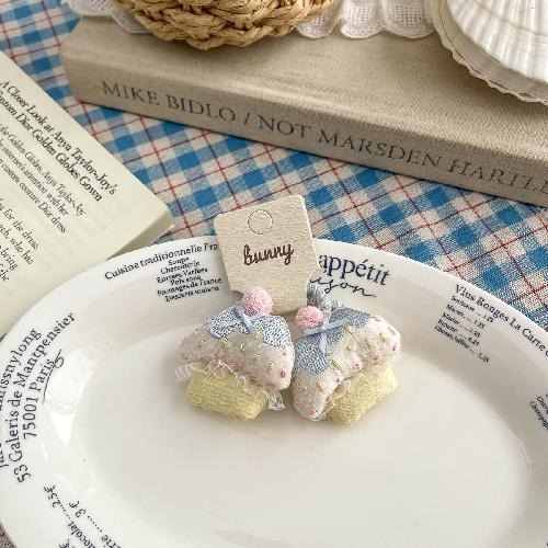 Wool Felt Cartoon Bread Slices Biscuits BB Clip Cute Bangs Side Clip Hairpin Funny Hair Clip Children's Hair Accessories