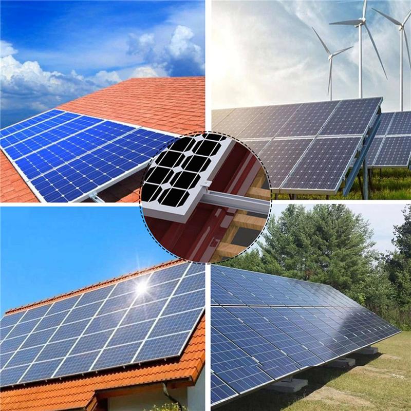 

2025 Trend 6X Solar Panel Mount Bracket Rails Clamp Fastening Module Mount Mounting PV Solar Power Supplies Trapezoidal Roof 30M