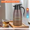 Thermal Coffee Carafe 2L Stainless Steel Vacuum Insulated Coffee Jug 20 to 24 Hours Large Capacity Thermal Water Flask for Home