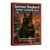 2025 Dog Advent Calendar 24 Days Cute Dog Ornaments Labrador German Shepherd Christmas Countdown Calendar Collectible Holiday Gift for Dog Lovers