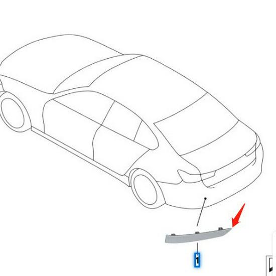 BMW 3 Series G20 Rear Bumper Reflector Set (Part Numbers: 63147420447, 63147420448)