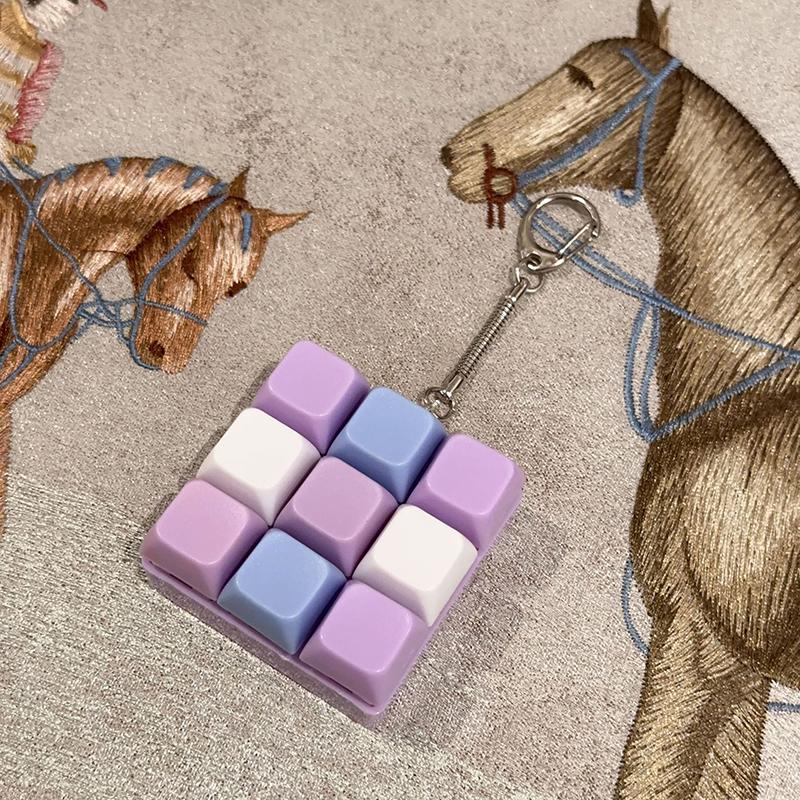 9 Klawiszy Mechaniczny Tester Osi Klawiatury Przycisk Keycap Brelok Brelok do Klawiatury Zabawka Nakładki na Klawisze Zabawka