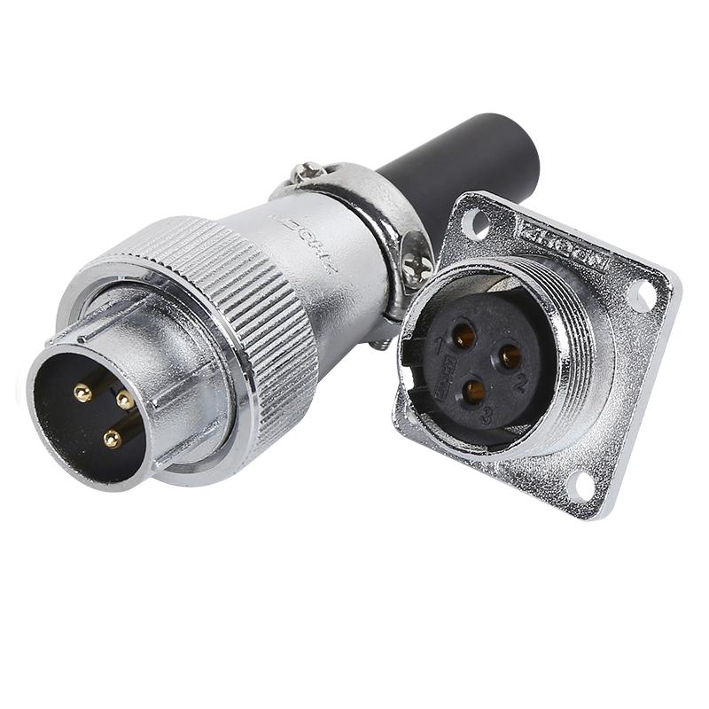 ZHQCN WS20 TQ+Z Waterproof Industry Socket Plug M20 Soldering Wire to Board Panel Mount Electronics Connector 2 3 4 5 7 9 12 Pin
