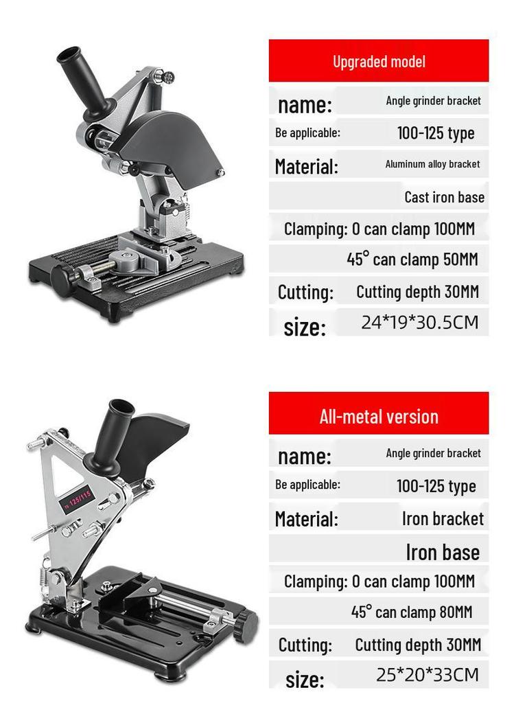 Universal Handheld Grinder Stand & Multi-Functional Table Saw Conversion Kit