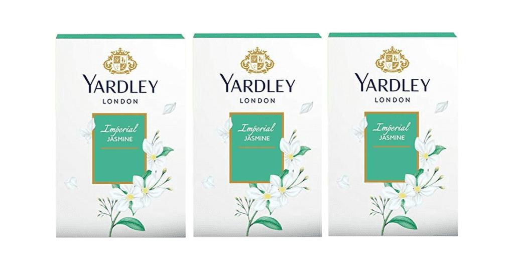 Yardley London 3 PACK Jasmine Luxury Soap 3.5oz ea. 100g ea. EXP 2025