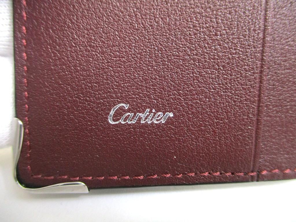 Authentic Cartier Must De Cartier Black Leather Card Holder #b096  Open Box