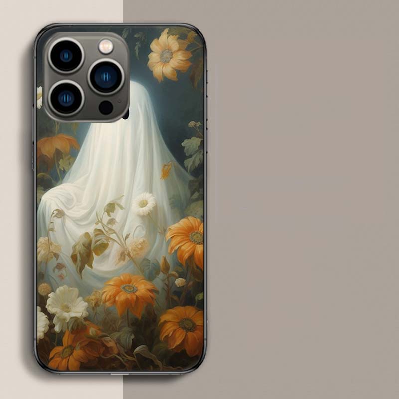 Süße Halloween-Geist Handyhülle Für Iphone 17 Air 15 Pro 14 Plus 16 Pro Max 12 13 Mini 11 16E X XS Hülle Süße Fundas