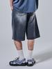OTHERFITS Bermuda Snow Wash Denim Half Pants (Black)