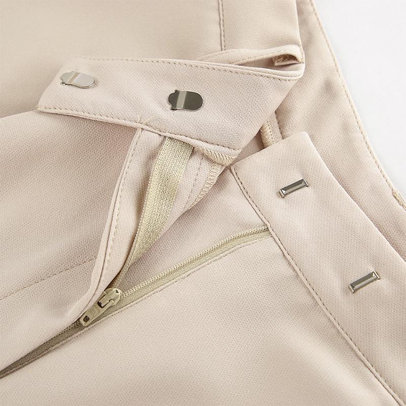 Women Causal Waistcoat Trousers Suit Spring V-neck Sleeveless Single Breasted Vest High Waist Wide Leg Pants Commute Sets