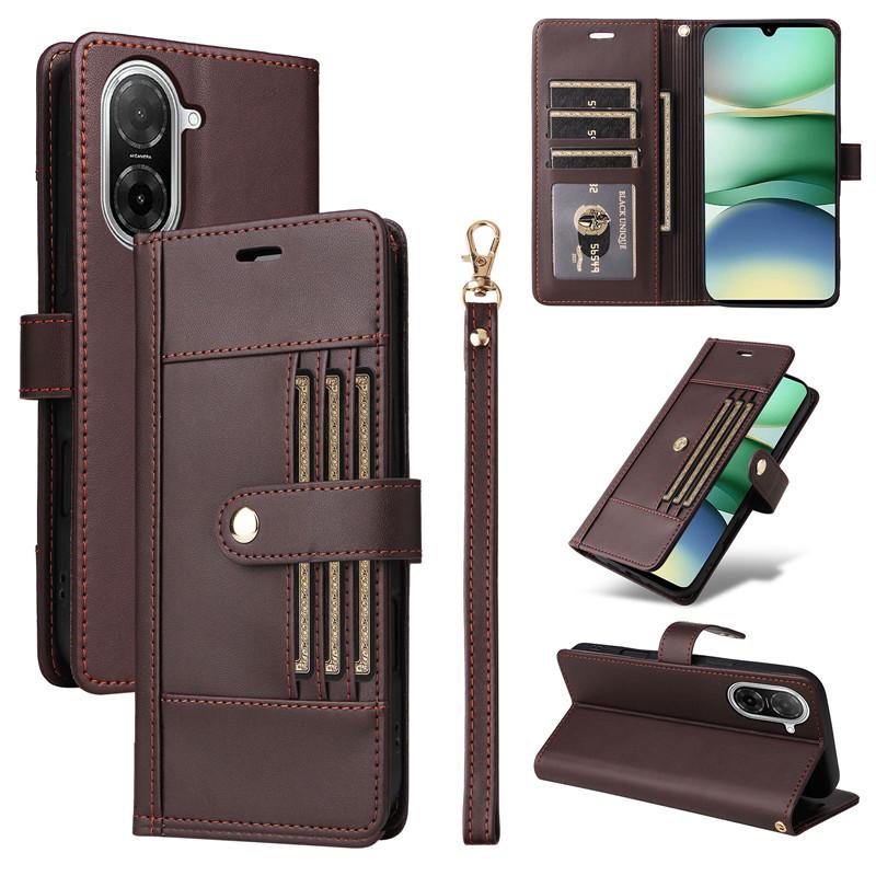 Klapphülle aus Leder für Xiaomi Poco C71 4G C65 M7 X7 F7 X6 M6 F6 X5 Pro X3 NFC M5s C55 5G Klapphülle Handyhüllen Coque