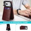Apple iPhone 17 Pro Max Crazy Horse Leather Flip Case