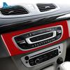 Real Soft Carbon Fiber Sticker For Renault Fluence Megane 3 RS 2009 2010 2011 2012 2013 2014 2015 LHD RHD Car Central Control CD
