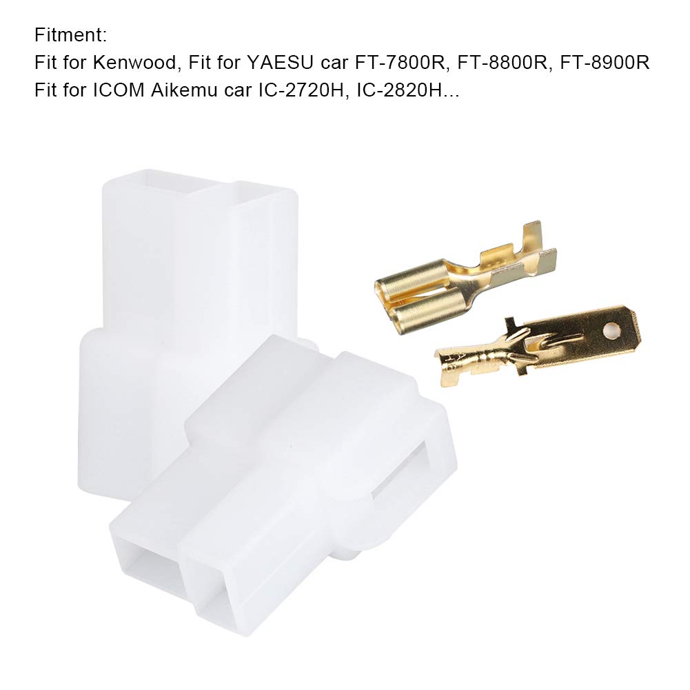 Car Wire Connector, T Type 2 Pin Power Plug Male and Female Socket and