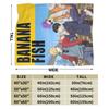 Banana Fish Anime Druckdecke für Männer Frauen Super Weich Gemütlich Überwurfdecken für Wohnzimmer 50x60 Zoll Mehrere Größen